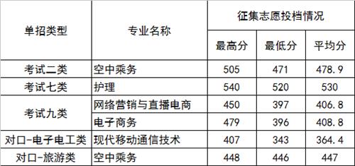2022年河北正定師范高等?？茖W校高職單招二志愿分數線